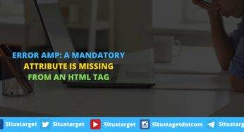 AMP: A mandatory attribute is missing from an HTML tag